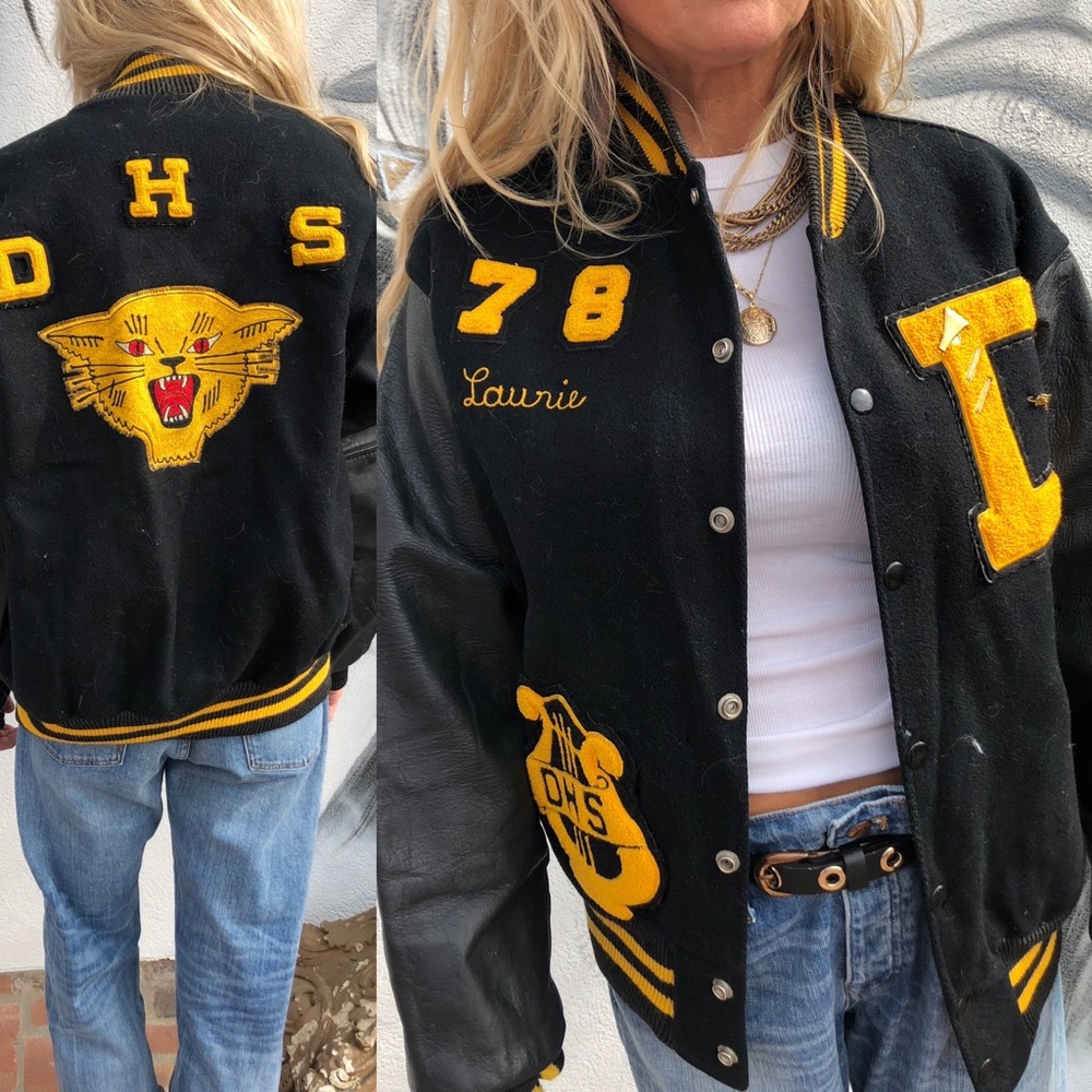 Vintage 70s letterman jacket varsity jacket